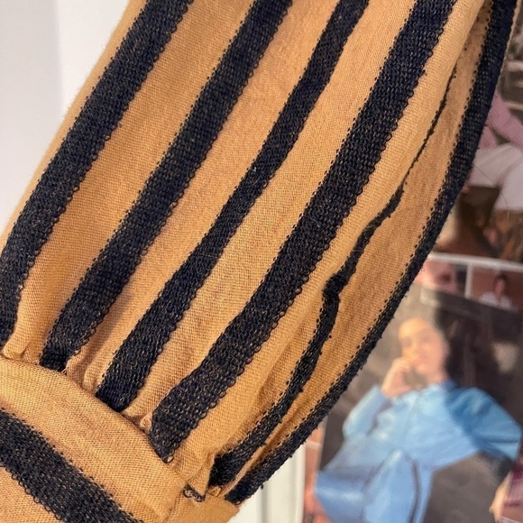 Romantic Anthropologie Amadi Sylvia Striped Puffed Sleeve Shirt - Picture 9 of 10